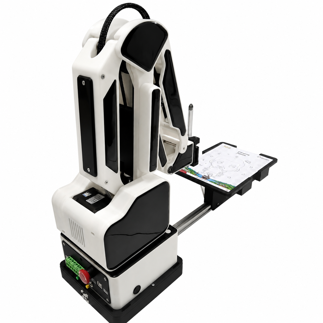 Robot RNV4 tampak dari samping, desain compact