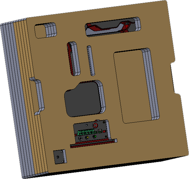 Bentuk 3D styrofoam custom untuk kardus 50x50x20cm